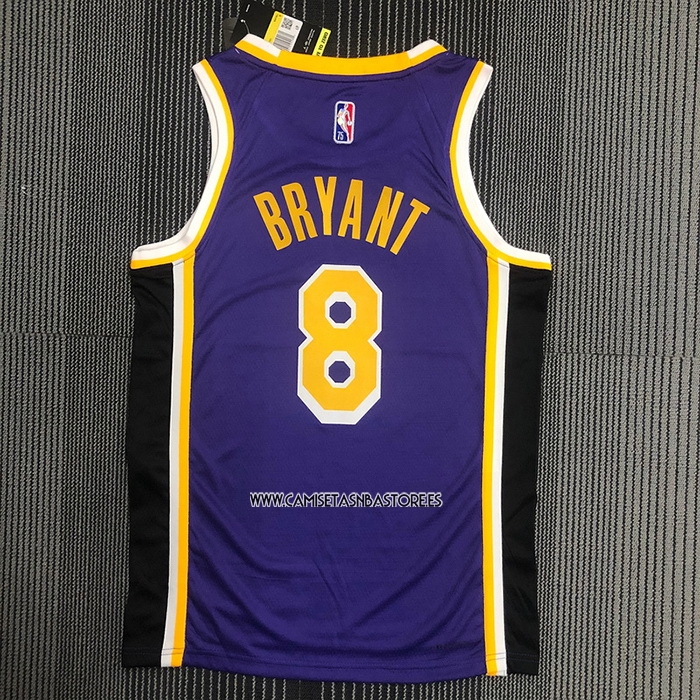 Kobe Bryant NO 8 Camiseta Los Angeles Lakers Statement 2021-22 Violeta